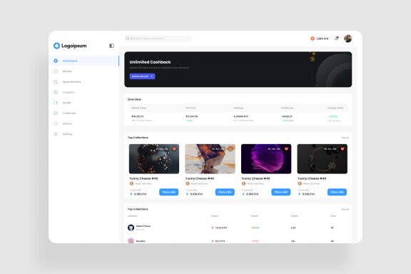 NFT Collection Dashboard UI Kit