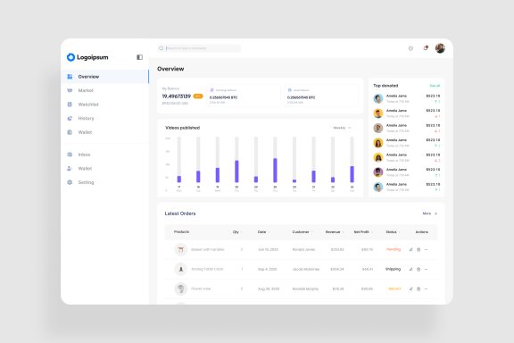 Sale Report Dashboard UI Kit