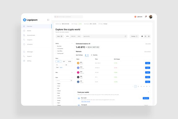 Crypto Dashboard UI Kit