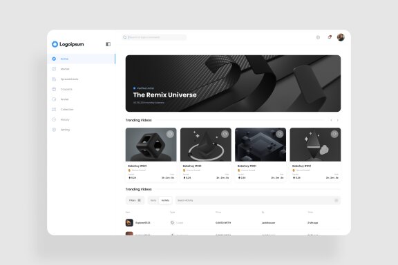 NFT Listing Dashboard UI Kit