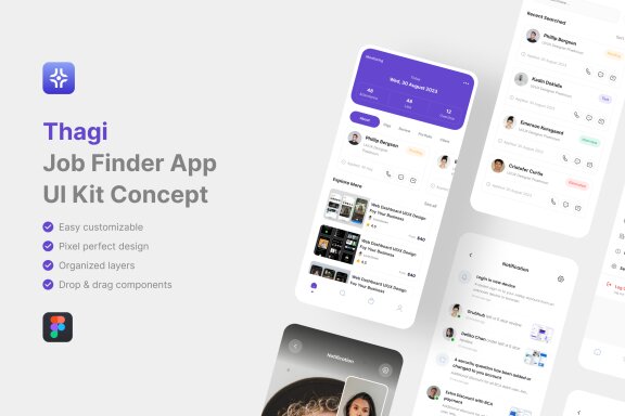 Job Finder App UI Kit