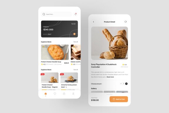 Food Deliver App UI Kit