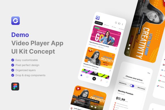 Video Player App UI Kit