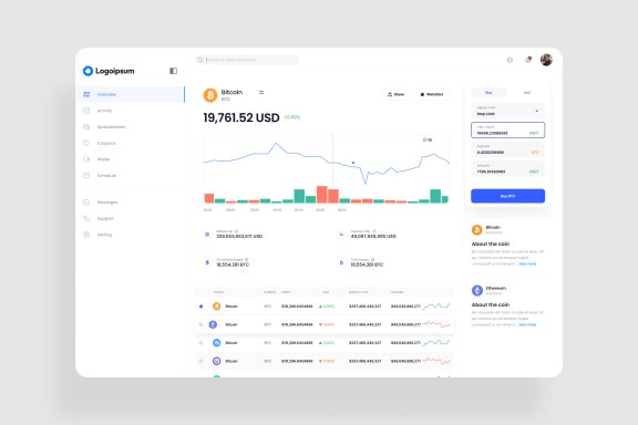 Crypto Prices Dashboard UI Kit