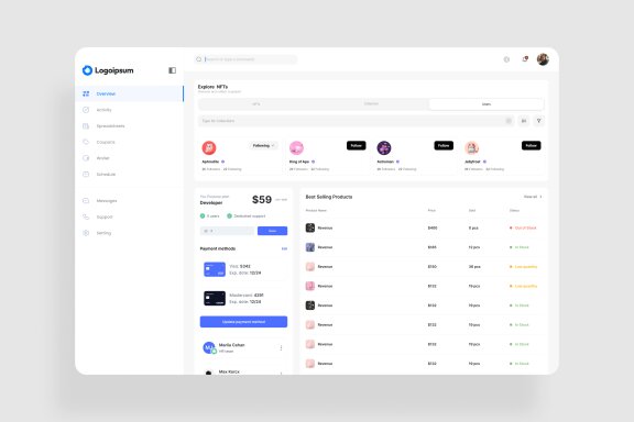 NFT Sale Dashboard UI Kit