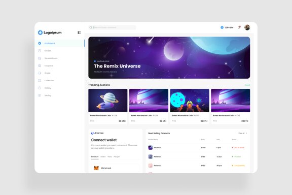 NFT Dashboard UI Kit