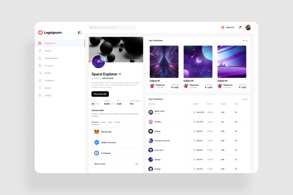 NFT Collections Dashboard UI Kit