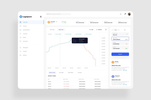 Crypto Tracking Dashboard UI Kit