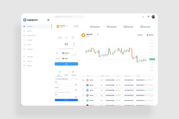 Crypto Exchange Dashboard UI Kit