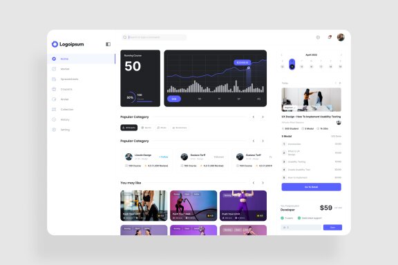 Workout Dashboard UI Kit