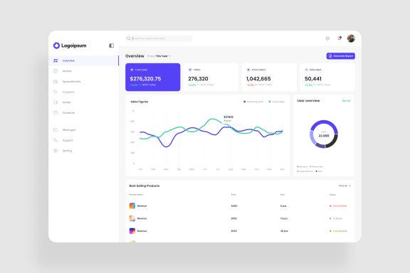 Sale Report Dashboard UI Kit