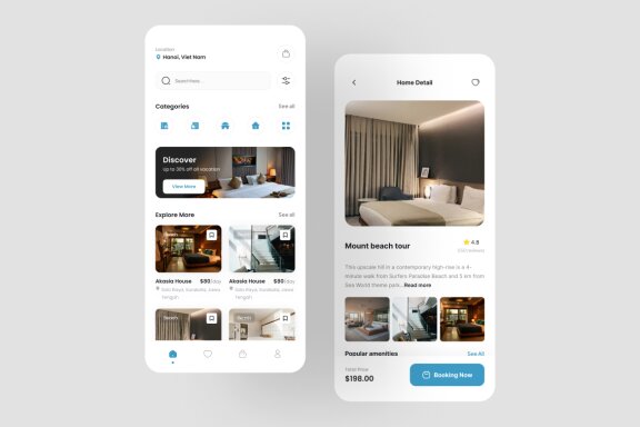 Hotel Booking App UI Kit