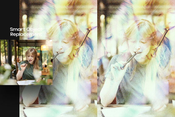 Radiance Prism Square And Poster Effect