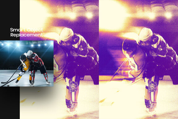 Cyberpunk Motion Grain Square And Poster Effect