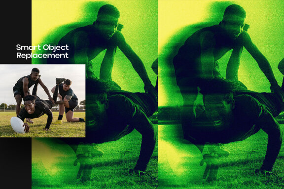 Motion Blur Square And Poster Effect