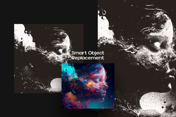Stamp  Square And Poster Effect