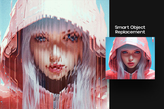 Fractal Mirror Square And Poster Effect