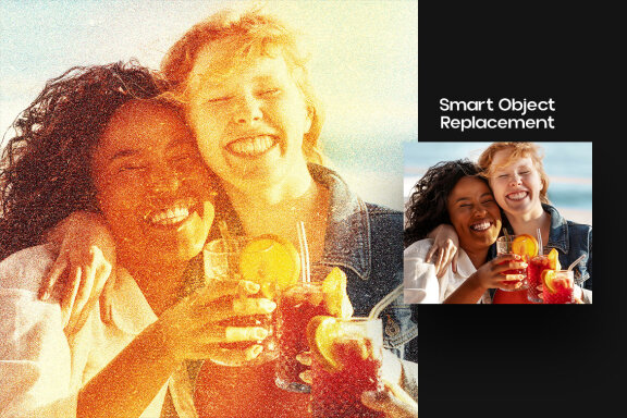 Sunset Film Burn Square And Poster Effect