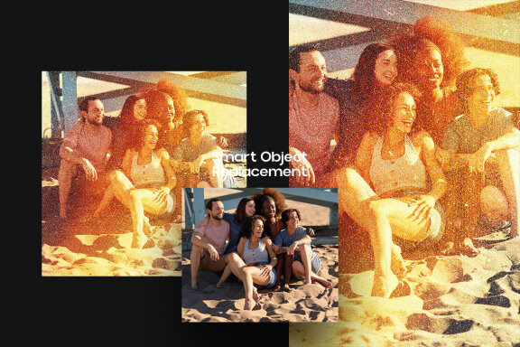 Sunset Film Burn Square And Poster Effect