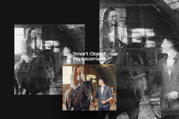 Photocopy Square And Poster Effect