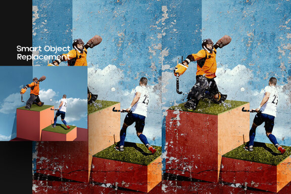 Concrete Wall Square And Poster Effect