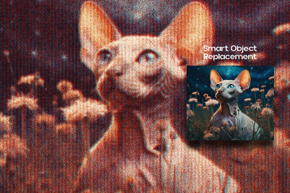 Blurry Futuristic Photo Effect
