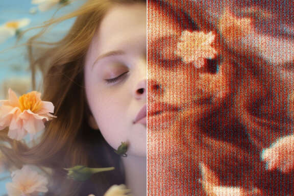 Blurry Futuristic Photo Effect