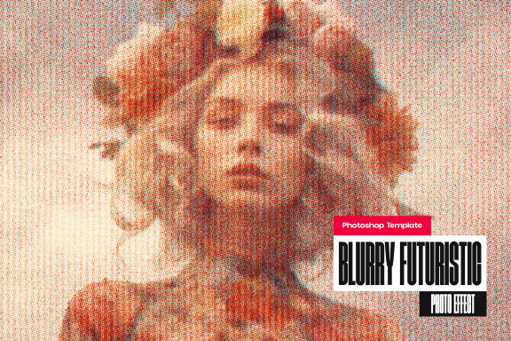 Blurry Futuristic Photo Effect