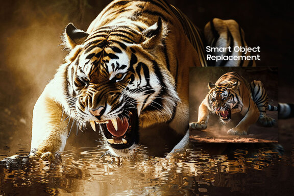 Selective Water Reflection Photo Effect