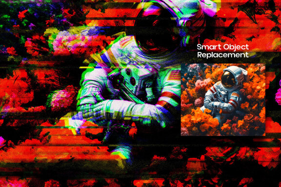 Glitched Noise Photo Effect