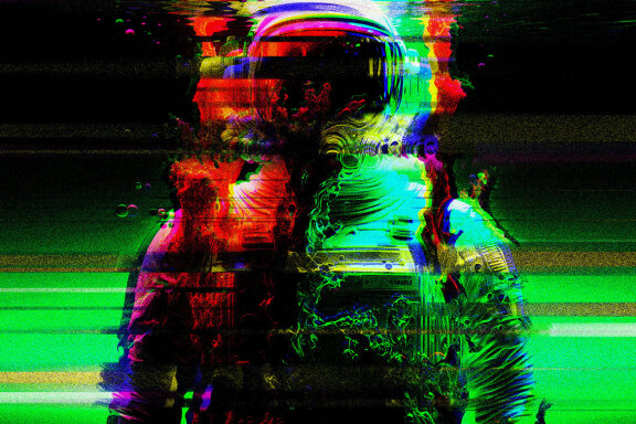 Glitched Noise Photo Effect