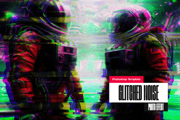 Glitched Noise Photo Effect
