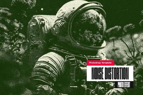 Noise Distortion Photo Effect