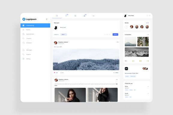 Social Media Dashboard UI Kit