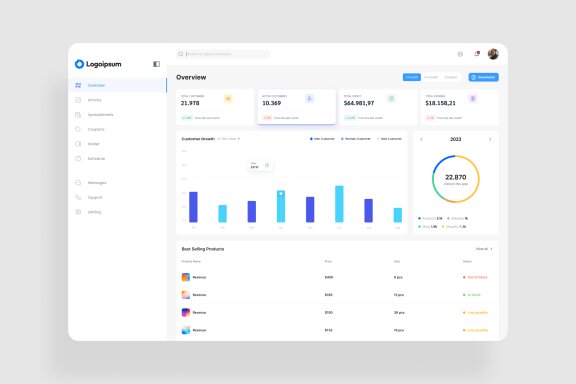 Customer Relationship Manage Dashboard UI Kit