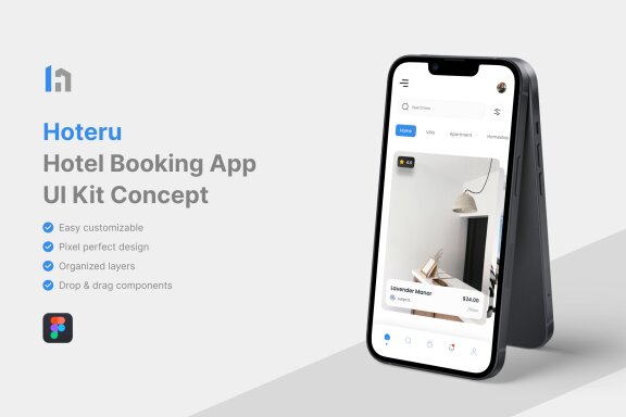 Hotel Booking App UI Kit