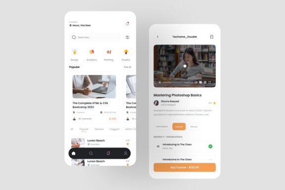 Online Course App UI Kit