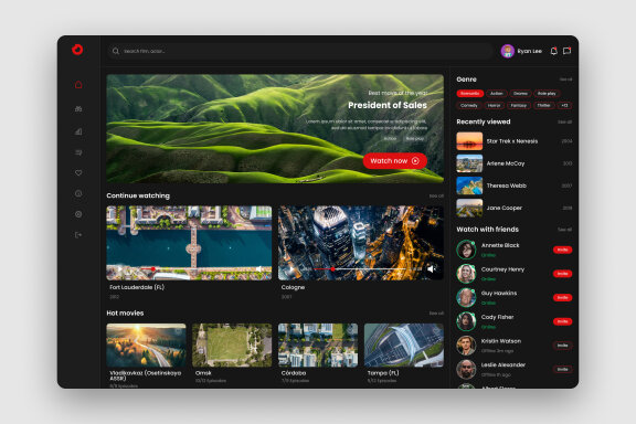 Movie Dashboard UI Kit