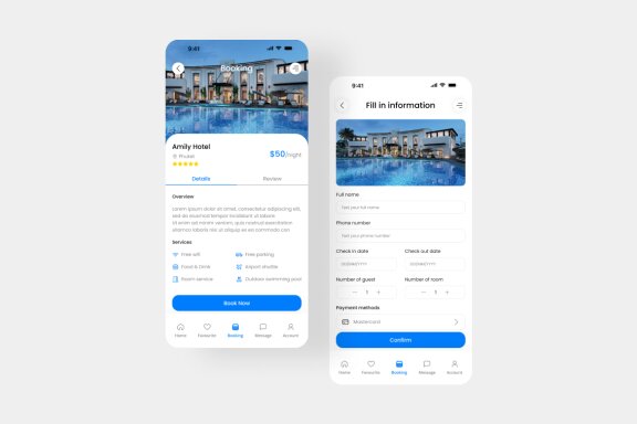 E-Booking App UI Kit