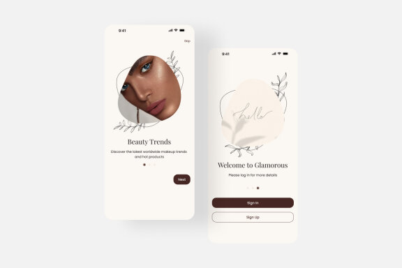 Cosmetics Shopping App UI Kit