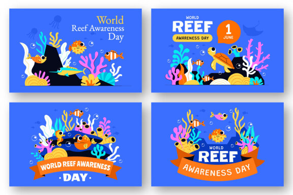 9 World Reef Awareness Day Illustration