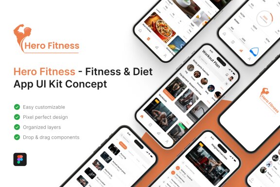Fitness & Diet  App UI Kit