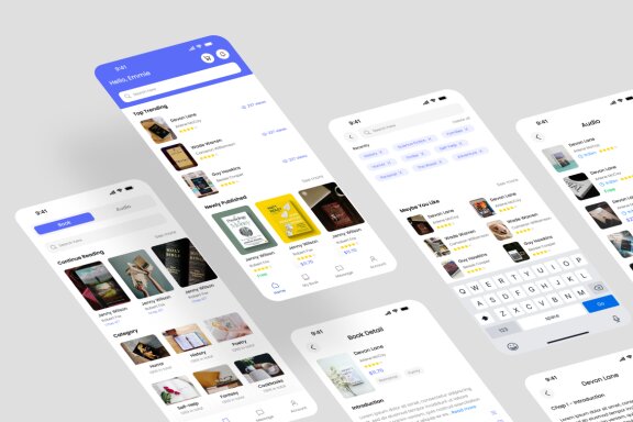 E-Book _ Audio Book App UI Kit