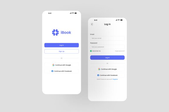 E-Book _ Audio Book App UI Kit