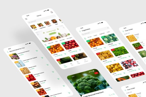 Grocery Foods App UI Kit