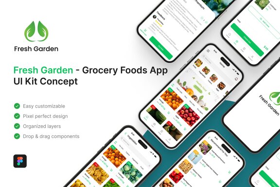 Grocery Foods App UI Kit