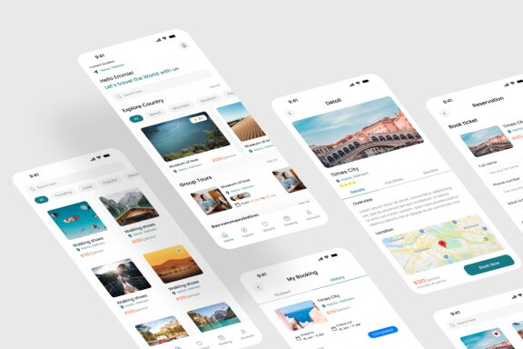 Travel Mobile App UI Kit