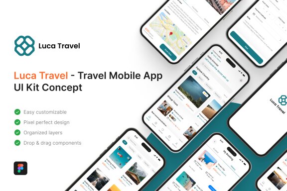 Travel Mobile App UI Kit