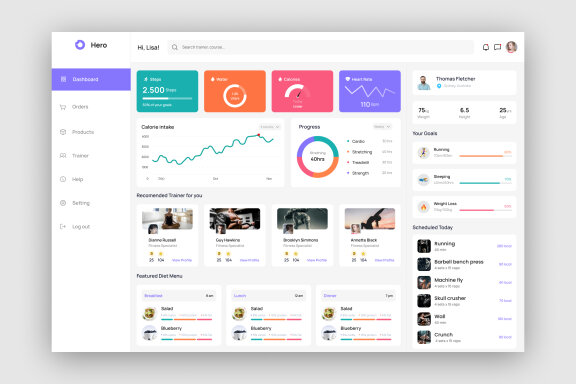 Fitness Dashboard UI Kit