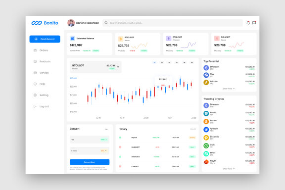 Crypto Dashboard UI Kit